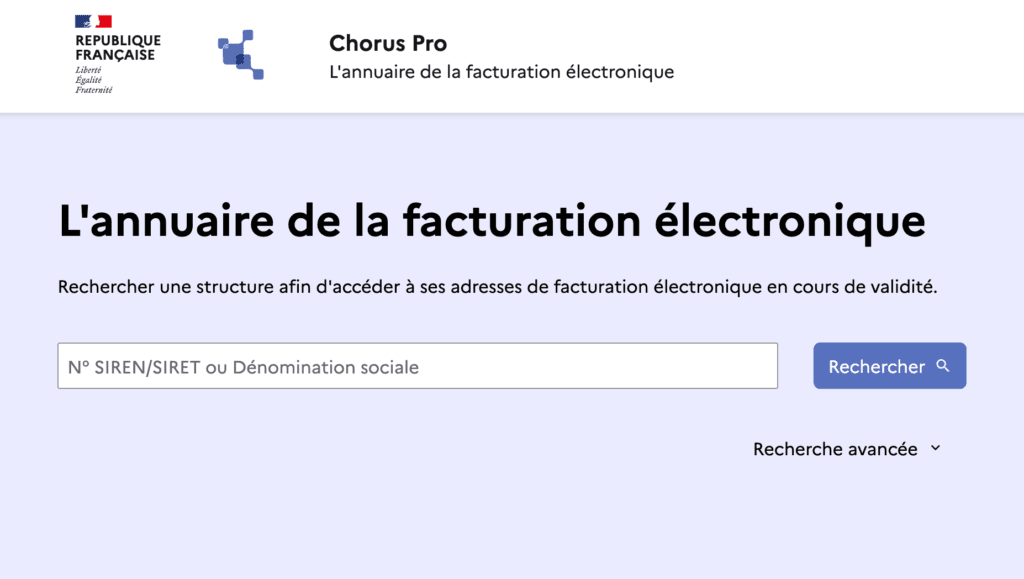 annuaire facturation électronique mandat PA